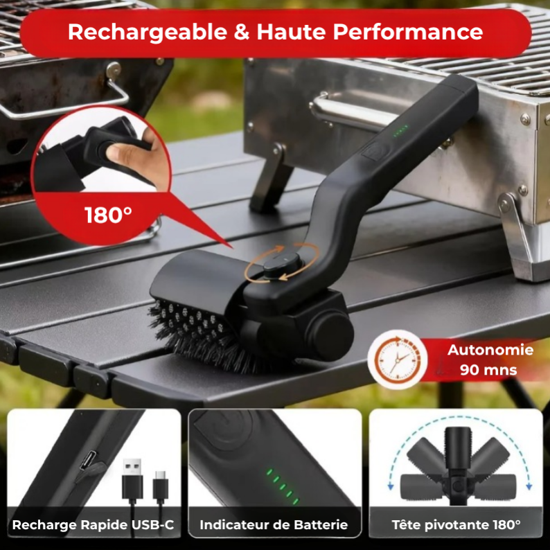 Brosse Barbecue Électrique Elovo